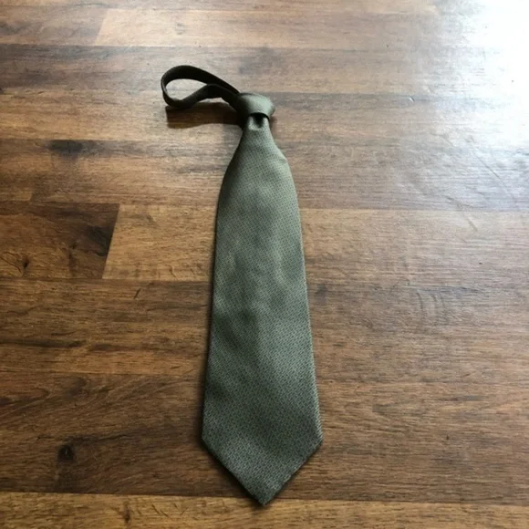 Giorgio Armani Green Small Pattern Tie
